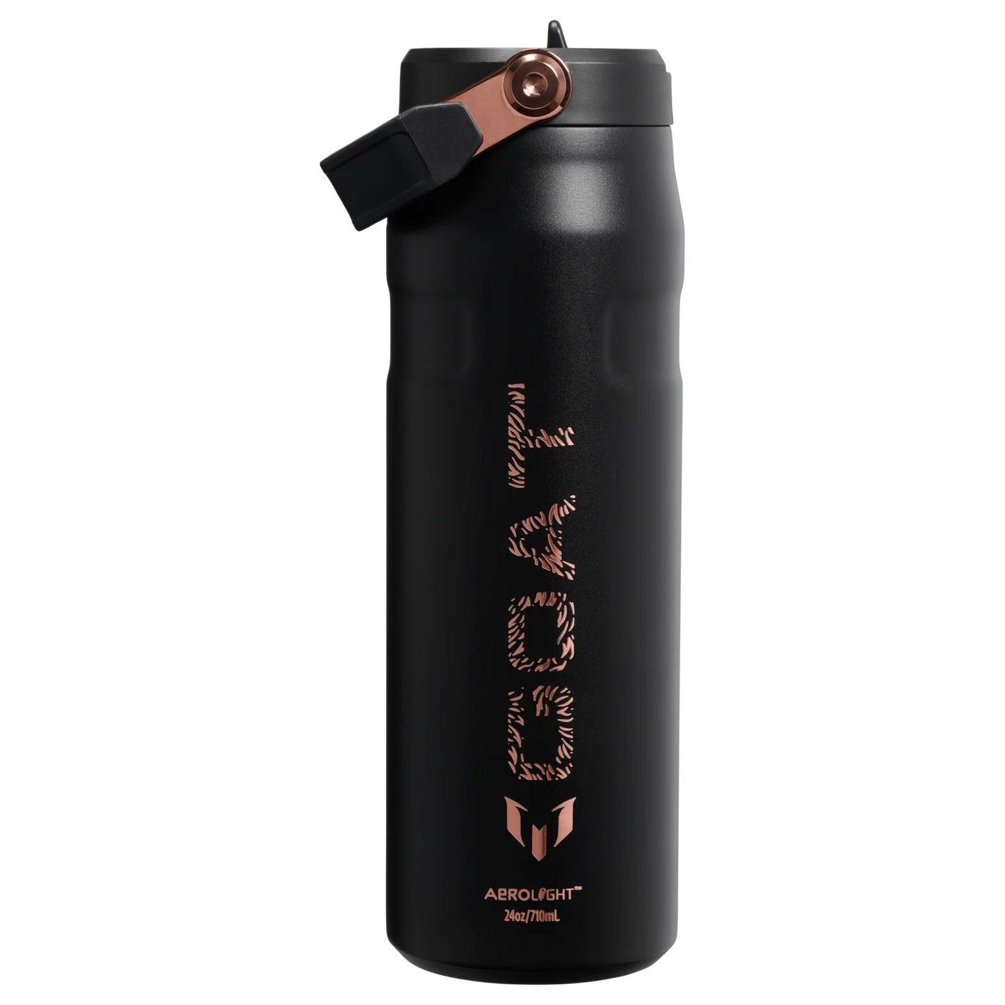 Messi Termo 24oz Ice Flow Flip Straw en Negro "Pre-Venta"