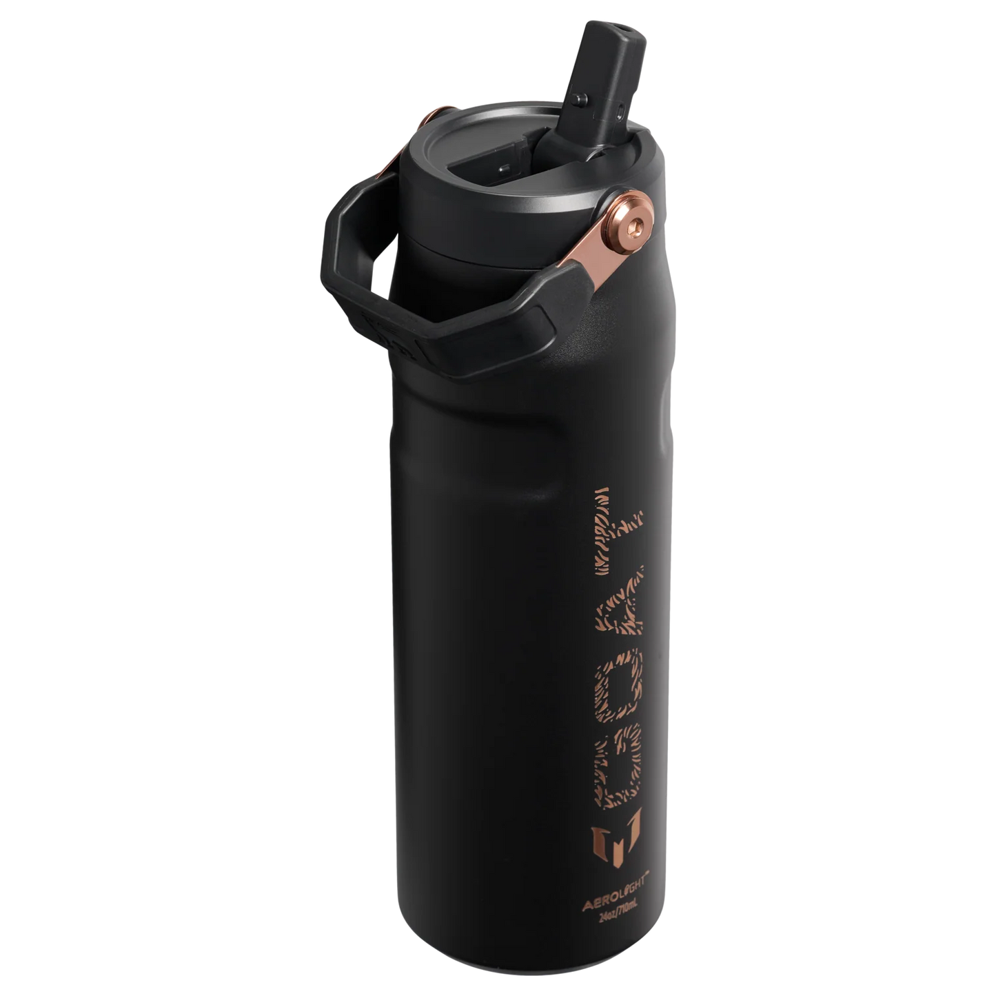 Messi Termo 24oz Ice Flow Flip Straw en Negro "Pre-Venta"