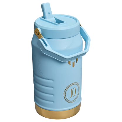 Messi Termo 64oz Ice Flow Flip Straw Jug en Azul