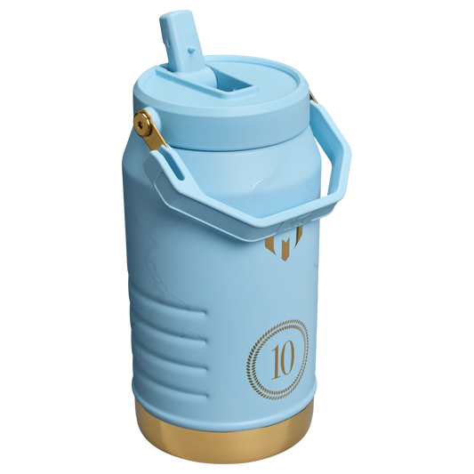 Messi Termo 64oz Ice Flow Flip Straw Jug en Azul
