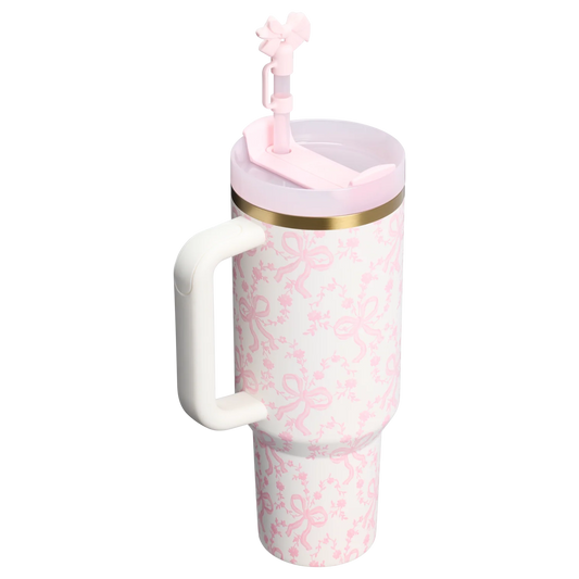 Termo 40 oz LoveShackFancy en Coquette Bow Chantilly "Pre-Venta"