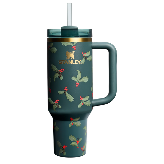 Termo 40 oz Navidad Holiday Botanical "Pre-Venta"