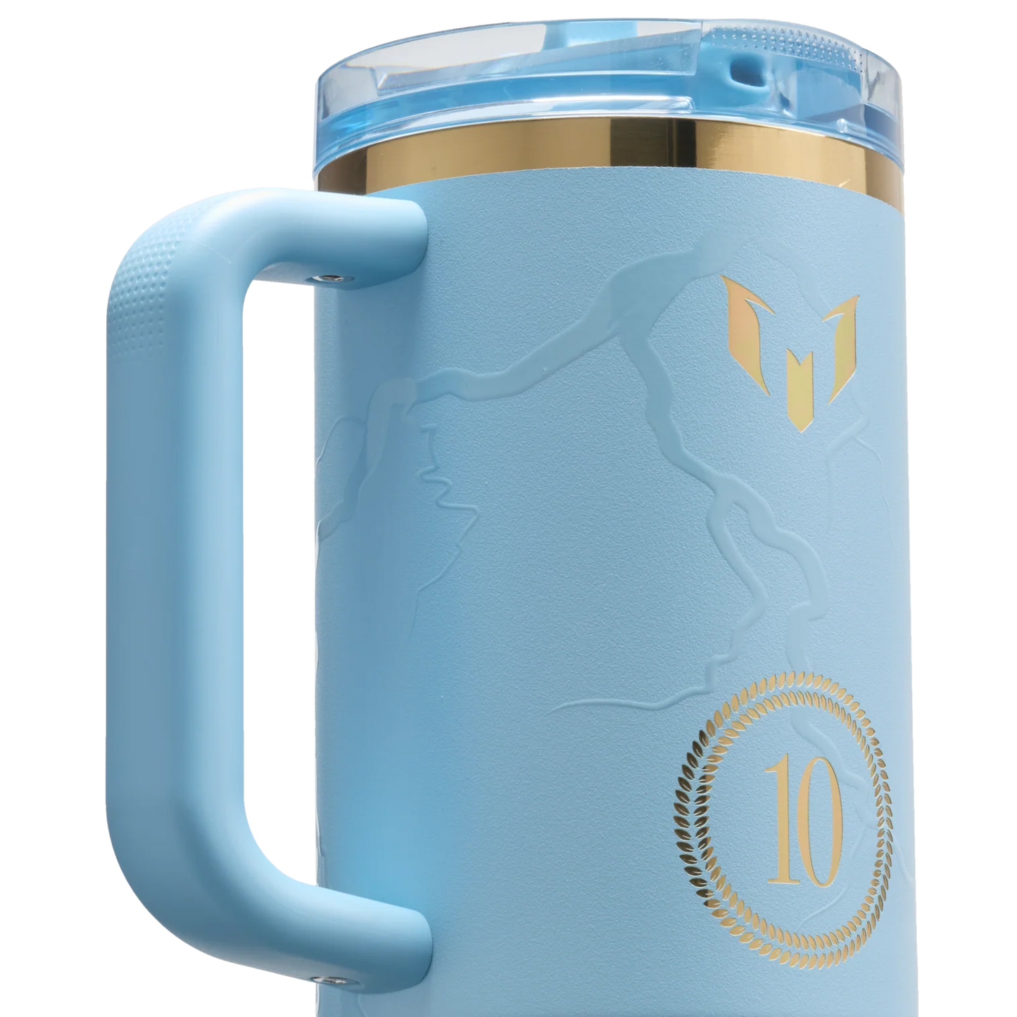 Messi Termo 40 oz Quencher Pro Tour Flip Straw Tumbler en Azul