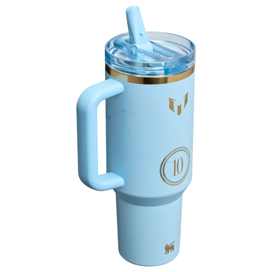 Messi Termo 40 oz Quencher Pro Tour Flip Straw Tumbler en Azul