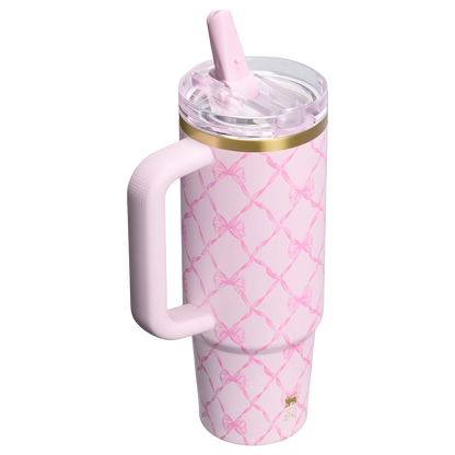 Termo 30 oz ProTour LoveShackFancy en Baby Bow Pink Peppermint PREVENTA