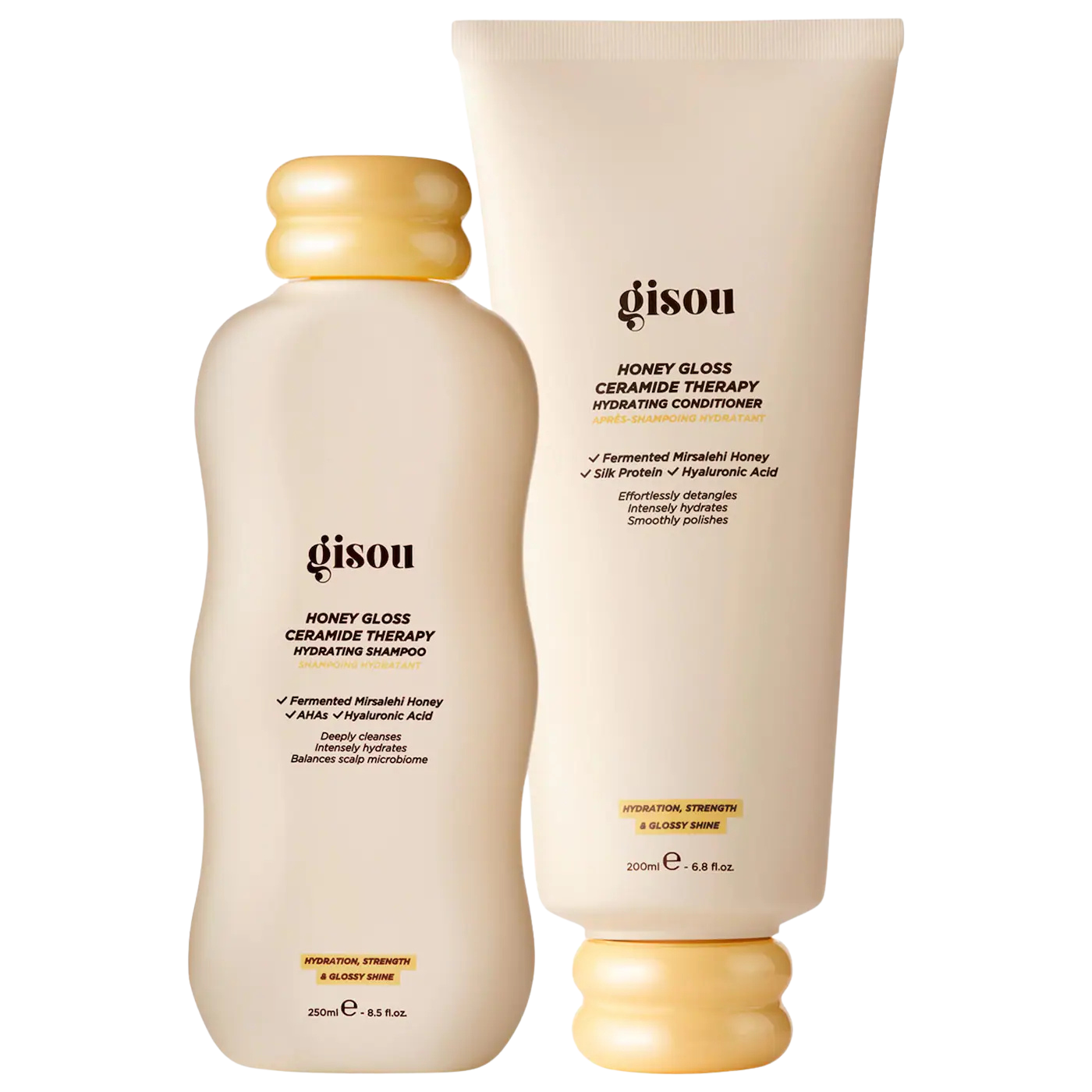 Gisou Honey Gloss Ceramide Therapy Hydrating Shampoo & Conditioner Duo "Pre-Venta"