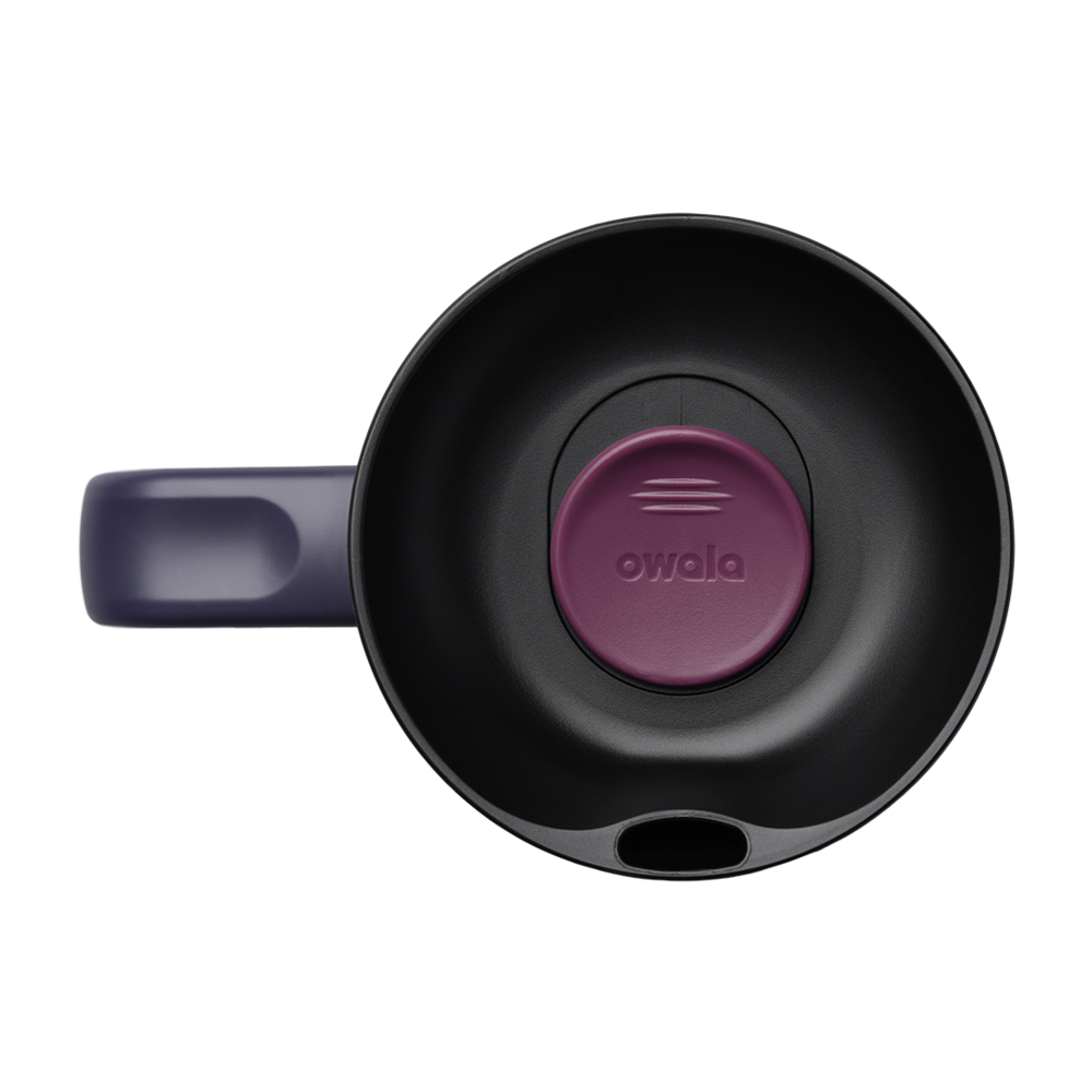 Owala SmoothSip Slider con Asa 12 oz Burgundy Bay "Pre-Venta"
