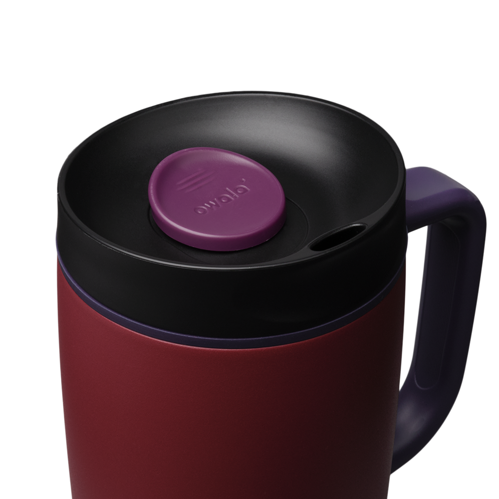 Owala SmoothSip Slider con Asa 12 oz Burgundy Bay "Pre-Venta"