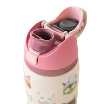 Owala FreeSip 32 oz Cat Collage Rosa PREVENTA