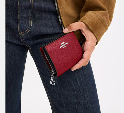 Coach Snap Wallet Rojo