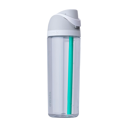Owala FreeSip 25 oz Clear Tritan Botella de Plástico en Shy Marshmallow
