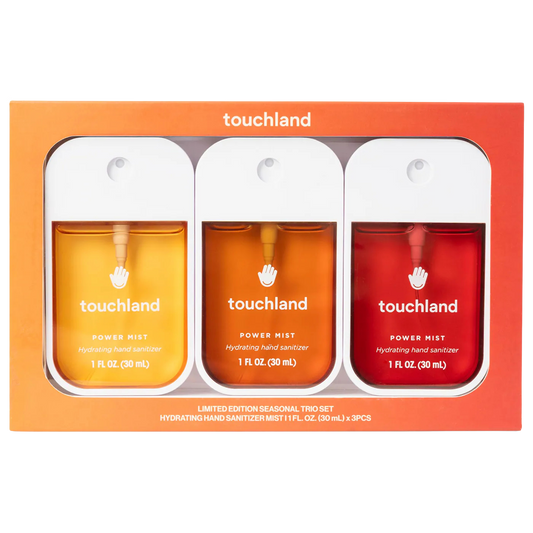 Touchland Limited Edition Power Mist Hydrating Hand Sanitizer Seasonal Trio Set "Pre-Venta"