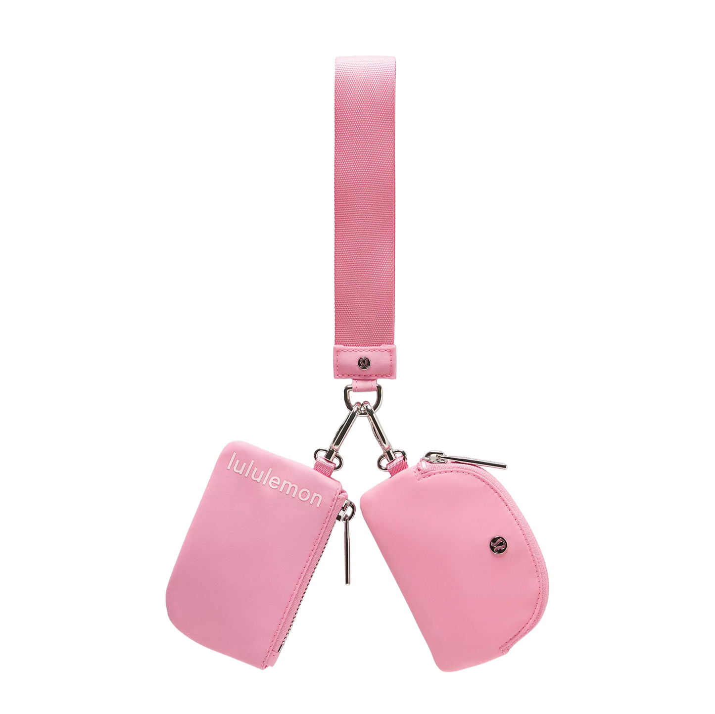 Dual Pouch Wristlet Candy Cloud/Pink Pearl/Silver