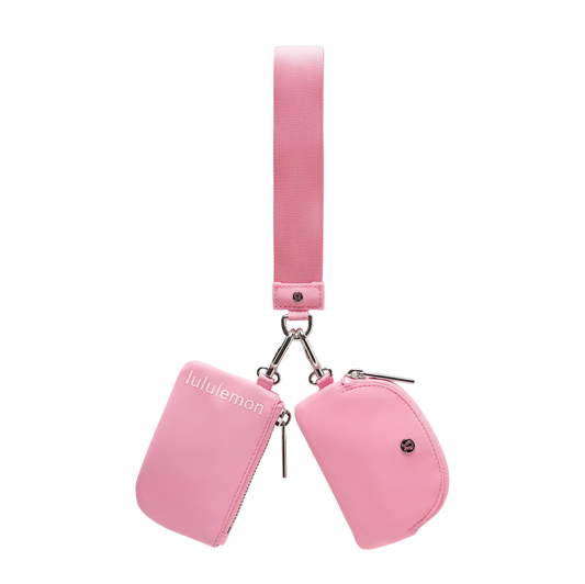 Dual Pouch Wristlet Candy Cloud/Pink Pearl/Silver