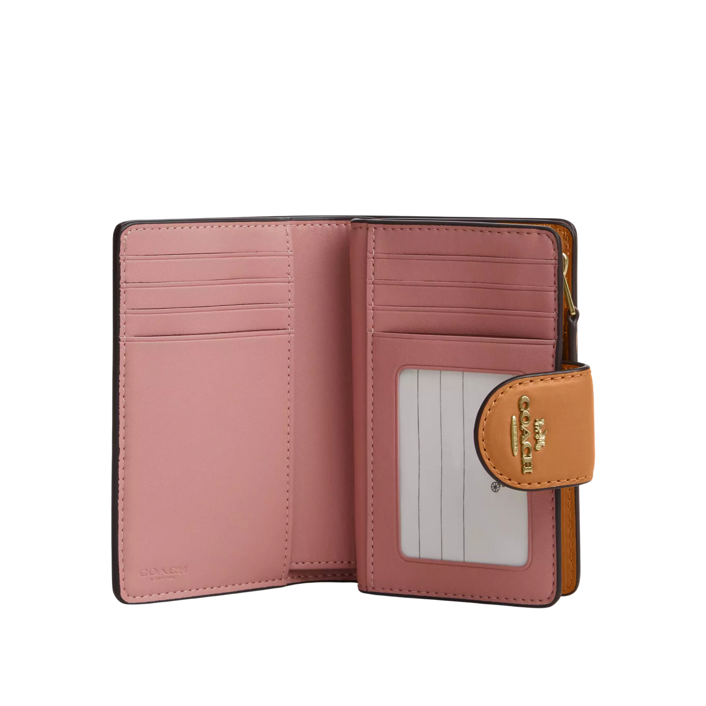 Coach Medium Corner Zip Wallet Powder Pink - CHICLY USA