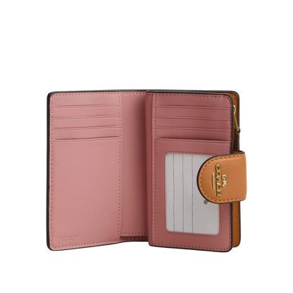 Coach Medium Corner Zip Wallet Powder Pink - CHICLY USA