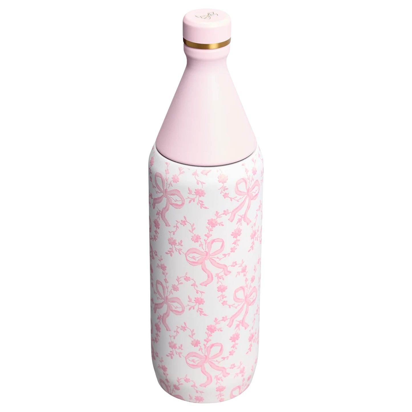Termo 34 oz LoveShackFancy Holiday All Day Slim Bottle en Coquette Bow Chantilly PREVENTA