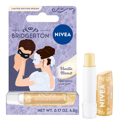 Labello NIVEA Bridgerton Lip Balm Limited Edition in Vanilla Biscuit "Pre-Venta"