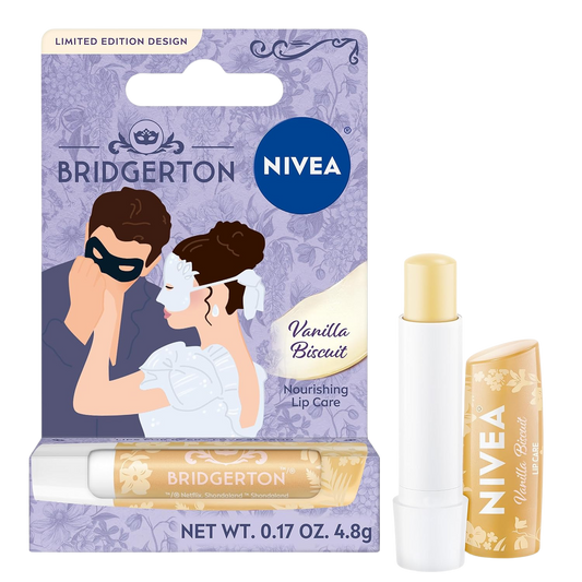 Labello NIVEA Bridgerton Lip Balm Limited Edition in Vanilla Biscuit "Pre-Venta"