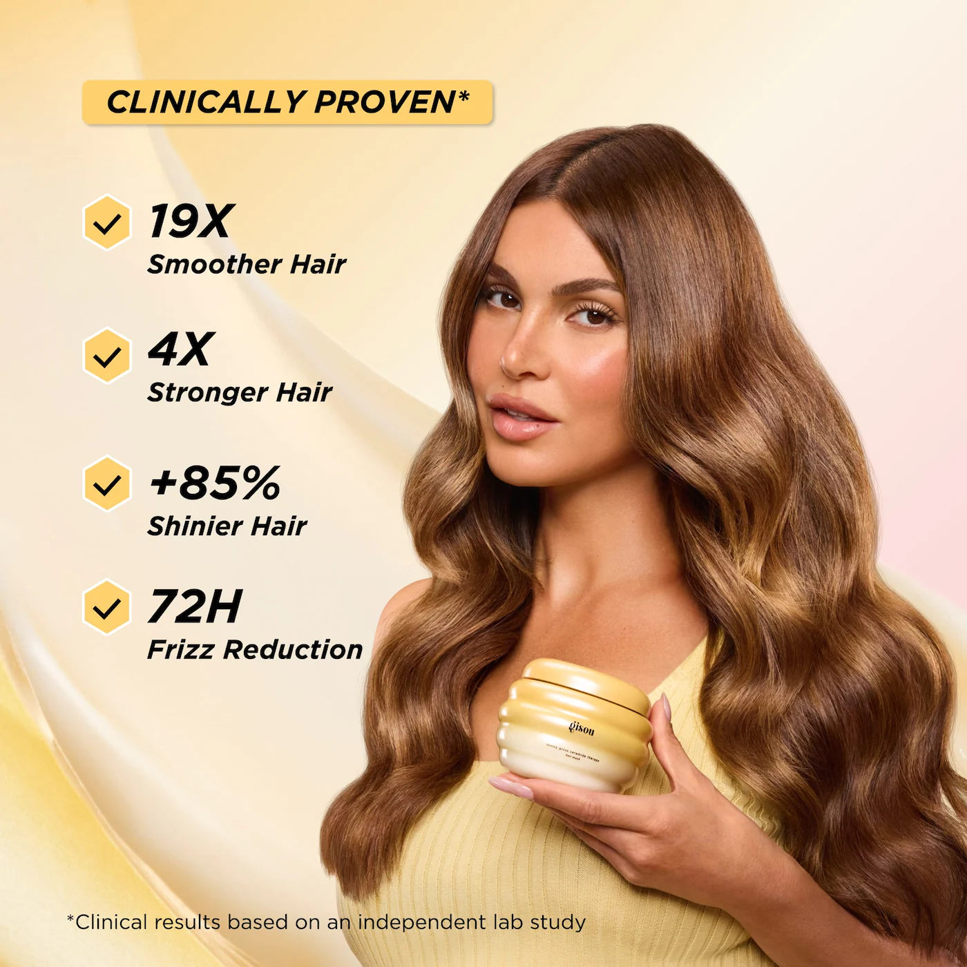 Gisou Honey Gloss Ceramide Therapy Hydrating Hair Mask Duo "Pre-Venta"